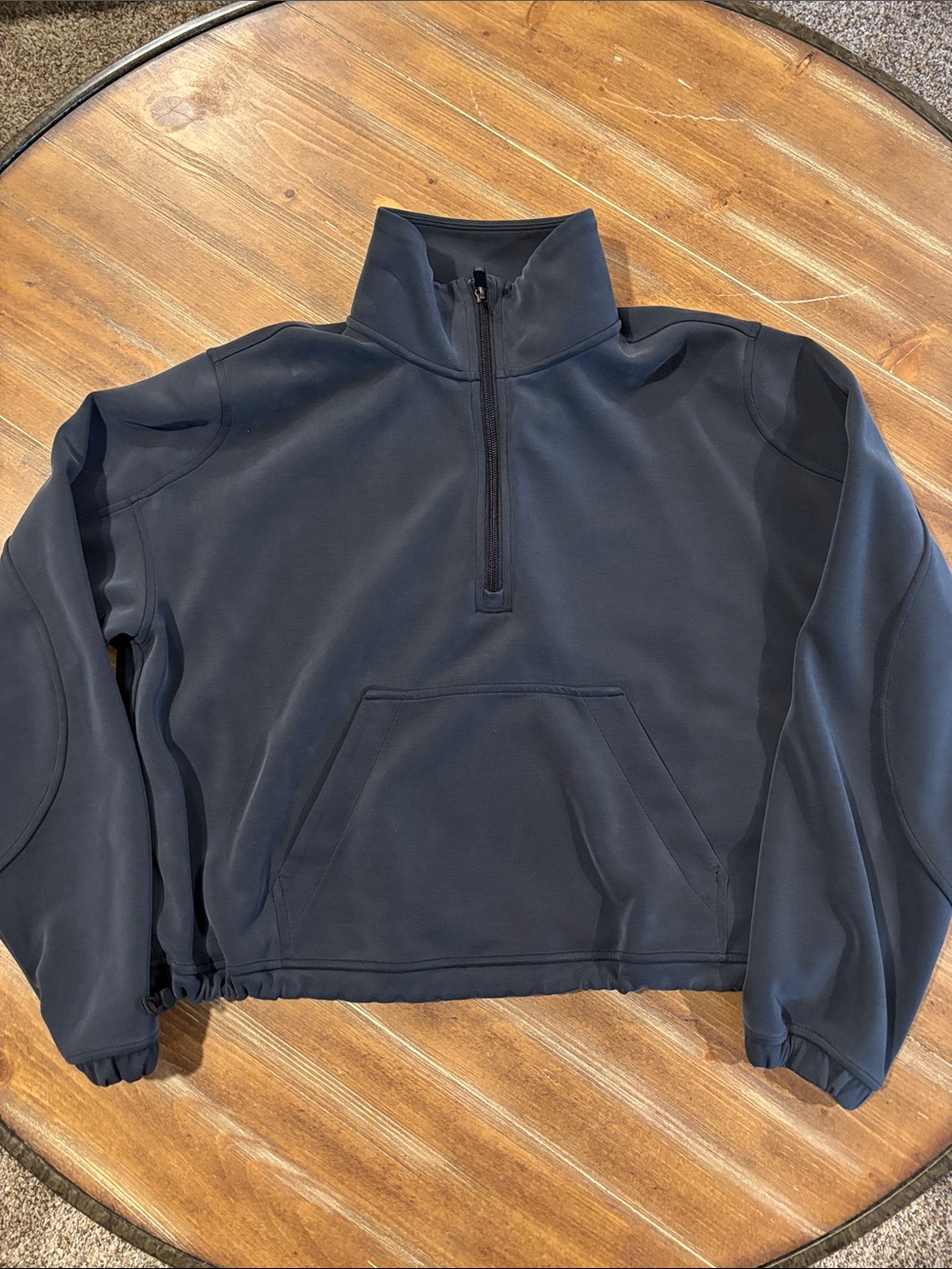 Lululemon Black Quarter-Zip Softstreme Pullover- Size 8